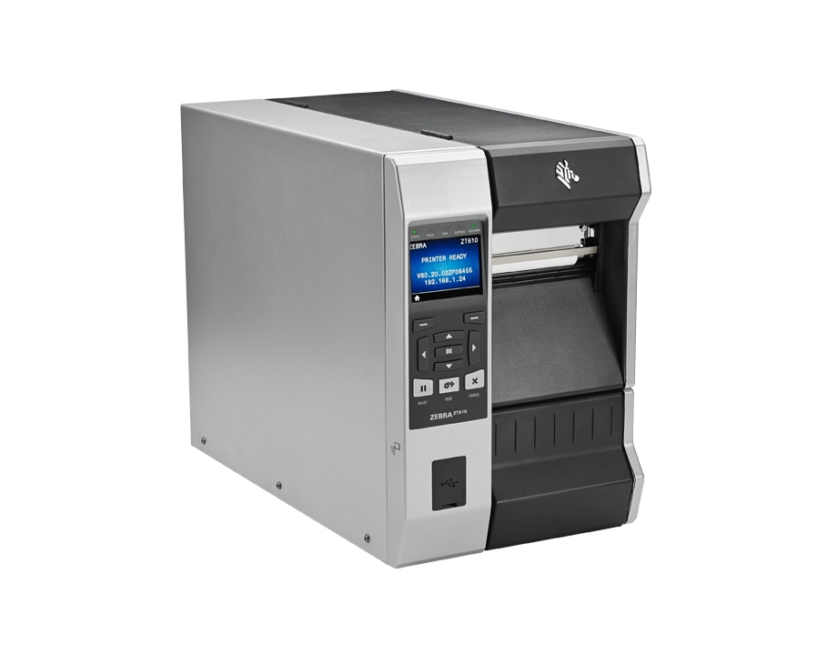 ZT61046-T0101C0Z - ZEBRA - ZT610R, Impresora RFID Impresora de Transferencia Térmica ZT610; 4, 600 dpi, US Cord, Serial, USB, Gigabit Ethernet, Bluetooth 4.0, USB Host, Tear, RFID UHF Encoder:Global (ROW), Color, ZPL