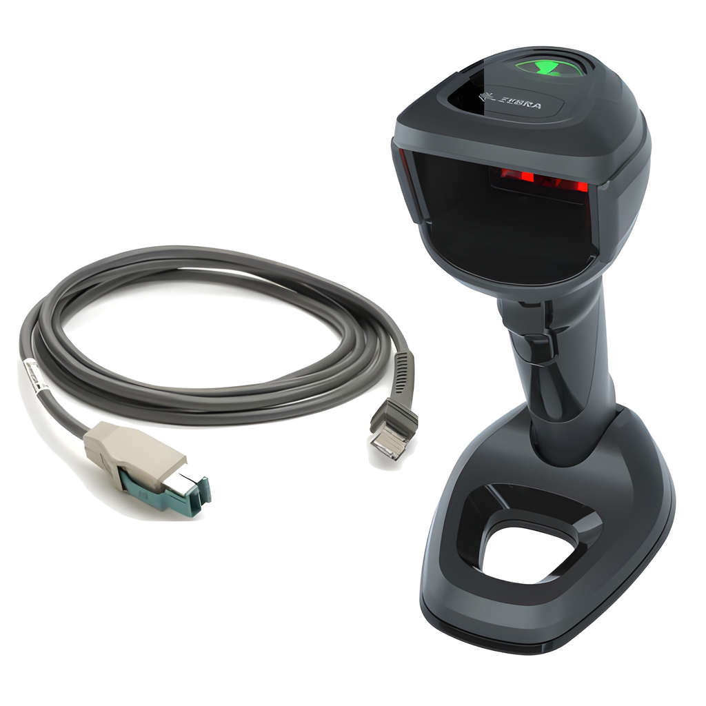 DESCONTINUADO - DS9908-SR4R0110AZW - ZEBRA - DS9908, Escáner manos libres DS9908-SR Negro SERIAL KIT: DS9908-SR00004ZZWW SCANNER, CBA-R01-S07PBR SERIAL CABLE, PWR-WUA5V4W0US POWER SUPPLY (USA, CA, MX, JP, TW)
