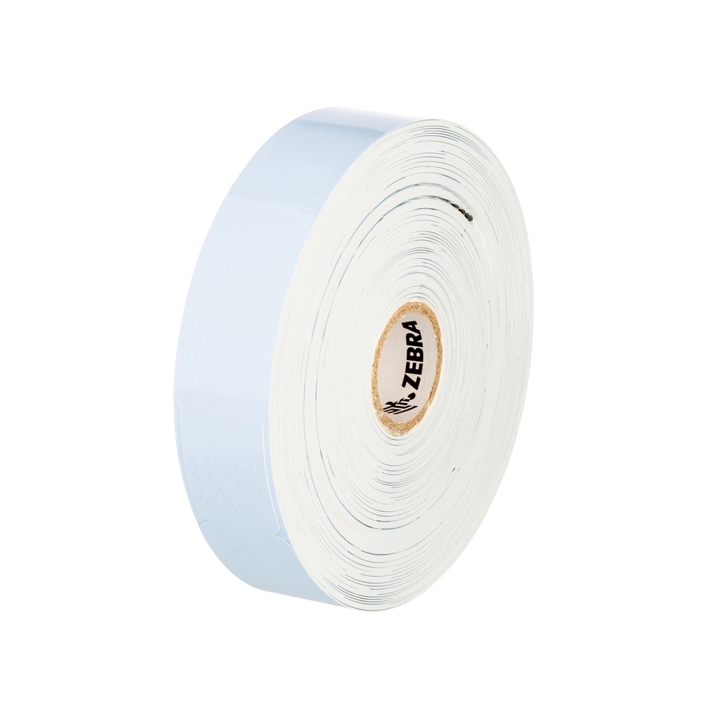 Wristband, Polypropylene, 1x10in (25.4x254mm); DT, Z-Band Splash, Coated, Permanent Adhesive, 3in (76.2mm) core, 800/roll, 4/box. Black mark sensing.