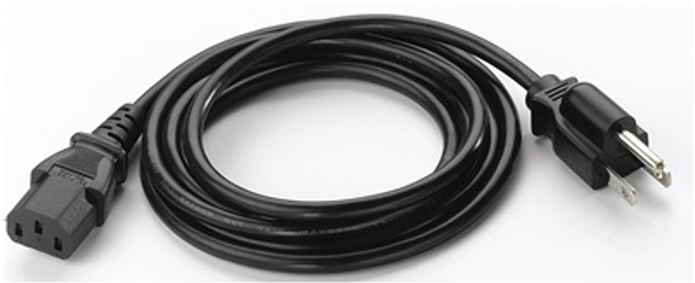 50-16000-221R - ZEBRA - Cable de poder AC line cord, grounded, 6 feet or 1.8 meters, 3-prong, USA NEMA 5-15P plug. Associated countries: Canada, Mexico, United States.