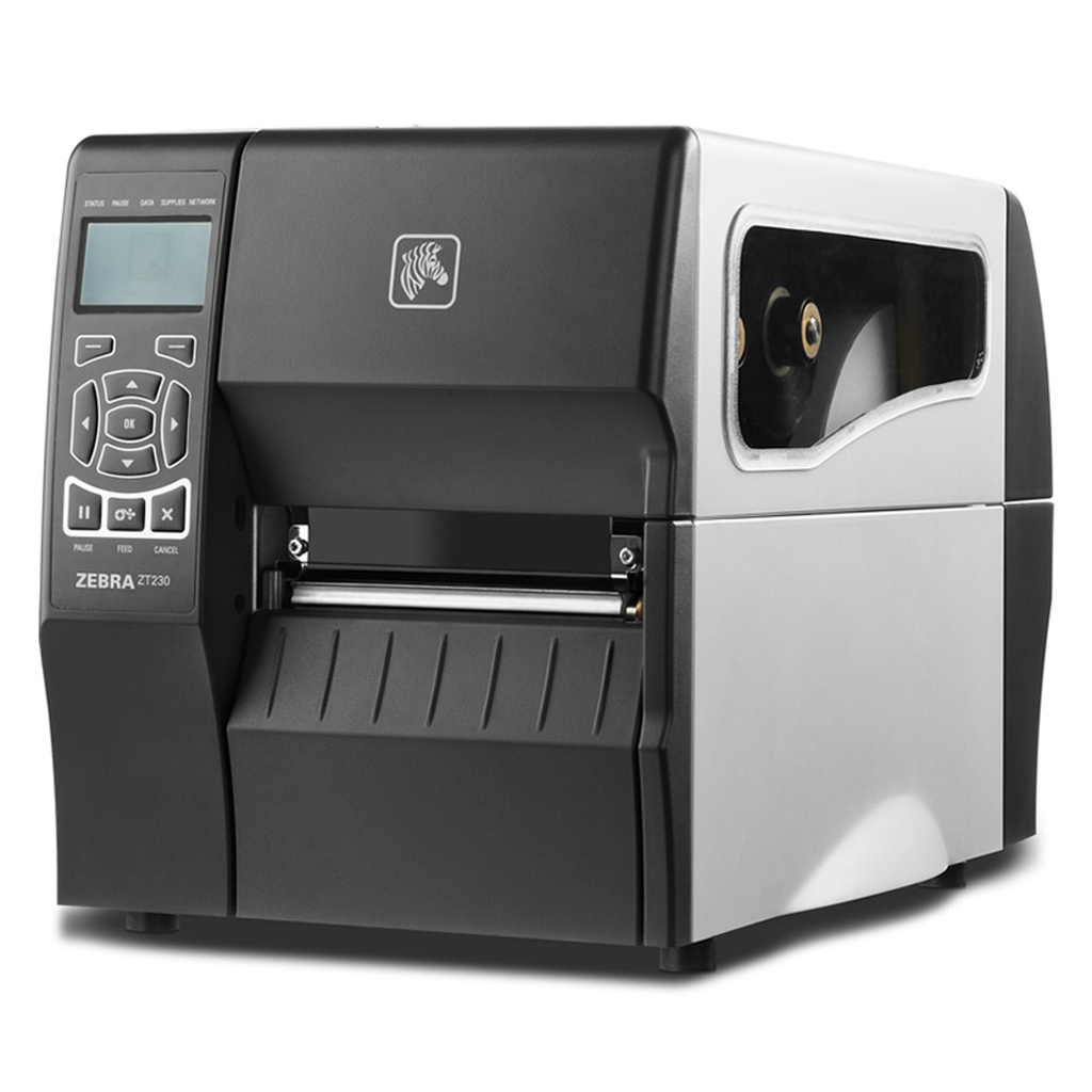 ZT23042-T31C00FZ - ZEBRA - ZT230, Impresora industrial Impresora de Transferencia Térmica ZT230; 203 dpi, US Cord, Serial, USB, and ZebraNet n Print Server Rest of World, Liner take up w/ peel