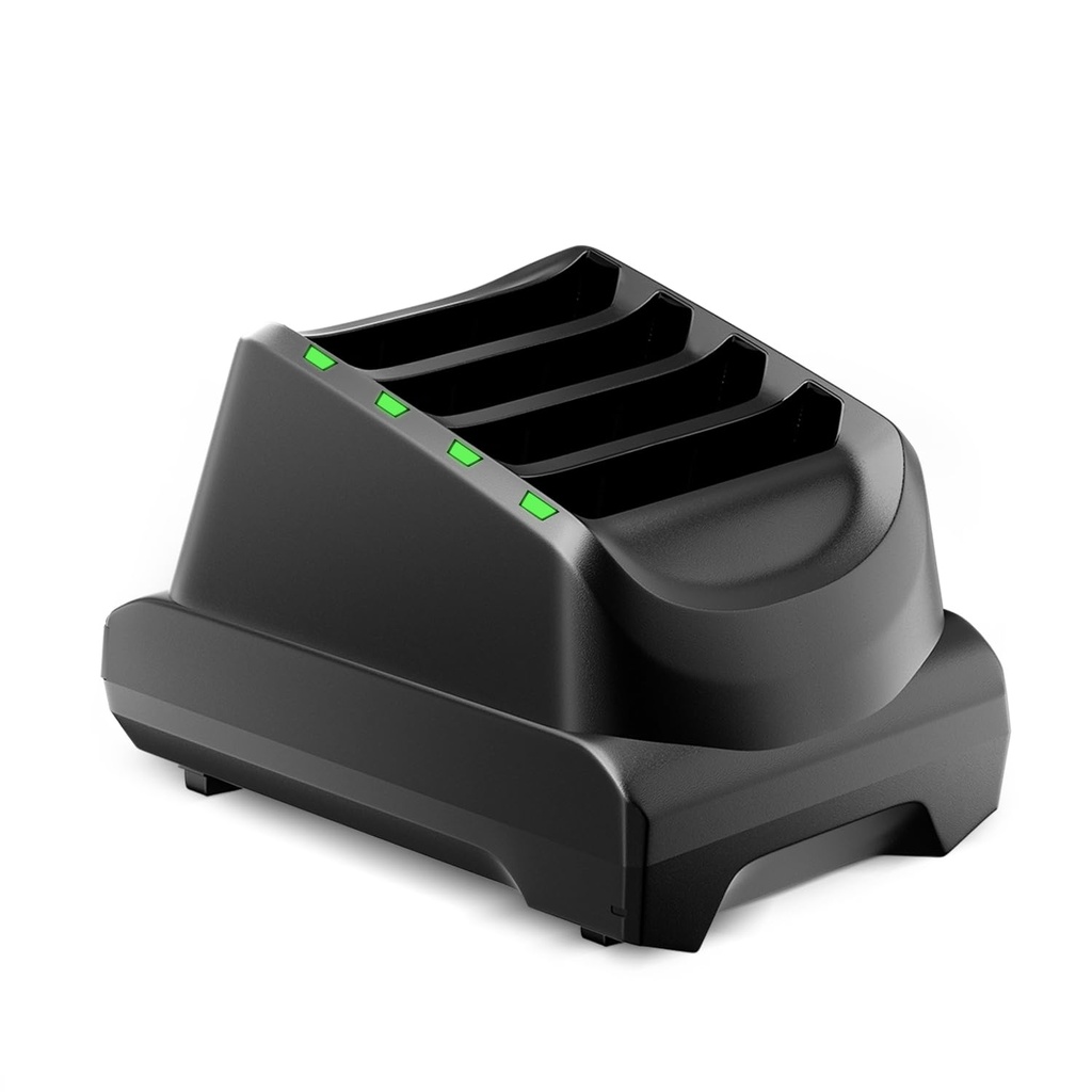 SAC-TC51-4SCHG-01 - ZEBRA - Cargador de batería Four-slot battery cradle kit for TC51 / TC56 batteries. Includes power supply (PWR-BGA12V50W0WW), and DC cable (CBL-DC-388A1-01). Country-specific AC cable is sold separately.