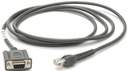 CBA-R07-S07PAR - ZEBRA - Cable Serial/RS232 Cable - RS232: DB9 Female Connector, 7ft. (2.1m) Straight, TxD on 2 Requires 12V Power Supply