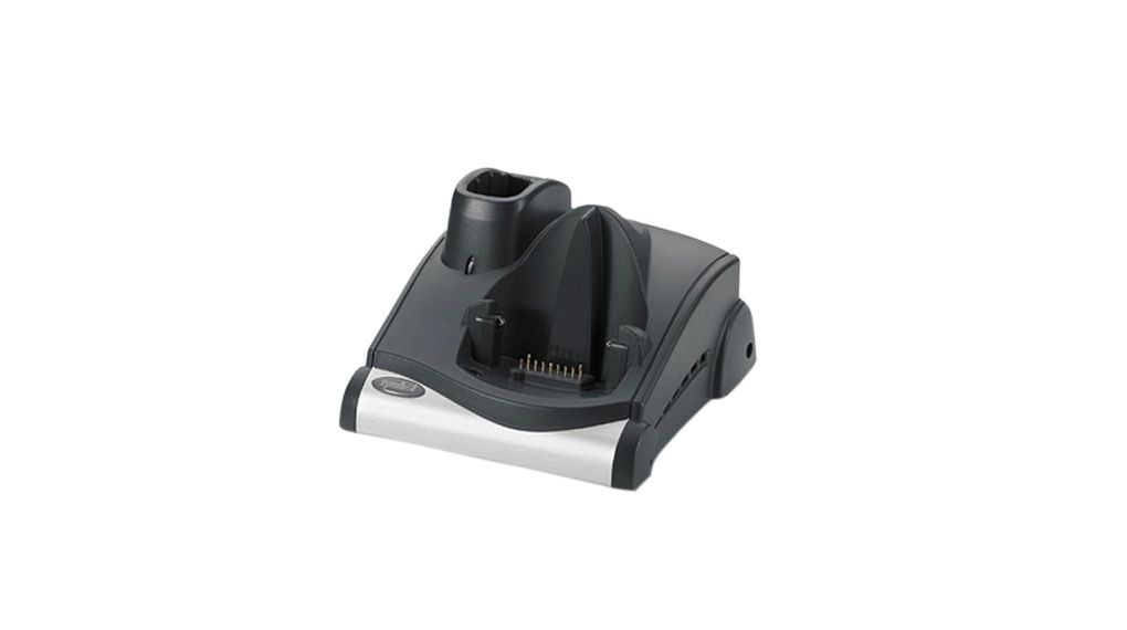 MC90/MC91/MC92 Single slot Serial/USB Cradle, w/spare battery charger. Order P/S PWR-BGA12V50W0WW, DC Line Cord CBL-DC-388A1-01, country specific 3-wire grounded AC Line Cord and RS232 or USB cables separately.