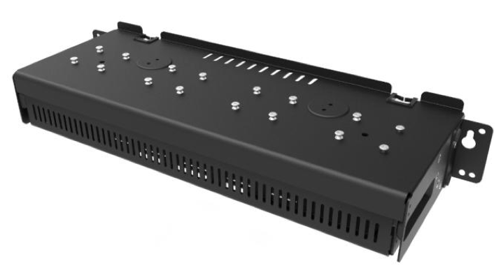 BRKT-SCRD-SMRK-01 - ZEBRA - Montaje y soporte A rack/wall mounting bracket. For one five-slot ShareCradle, up to four single-slot ShareCradles, or up to four 4-slot battery chargers. It can be mounted on standard 19 network rack or on a wall. Includes cable routing slots, removable power supply tray and screws required for installation.