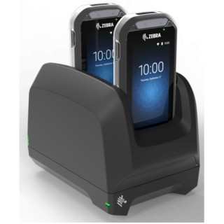 EC30 2-SLOT CHARGE SHARECRADLE. CHARGES UP TO 2 DEVICES IN THE SAME CRADLE.