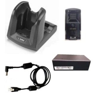 DESCONTINUADO - CRD-MC32-100INT-01 - ZEBRA - Base de carga MC32 Single Slot Serial/USB Cradle Kit INTL. Includes: Single Slot Cradle CRD3000-1001RR, Battery Adapter ADP-MC32-CUP0-01, corresponding Power Supply and DC Line Cord. Must order country specific 3-wire grounded AC Cord separately