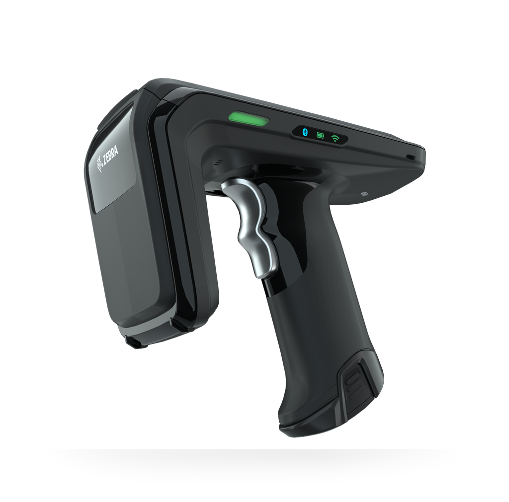 RFD4031-G00B700-WR - ZEBRA - RFD40 Premium, Lector RFID portátil RFD40, Premium, Standard Range Circular Polarized Antenna, UHF RFID, Bluetooth, WiFi, Tipo Pistola, No Imager, 7000mAh Battery, Midnight Negro, 900MHz Worldwide