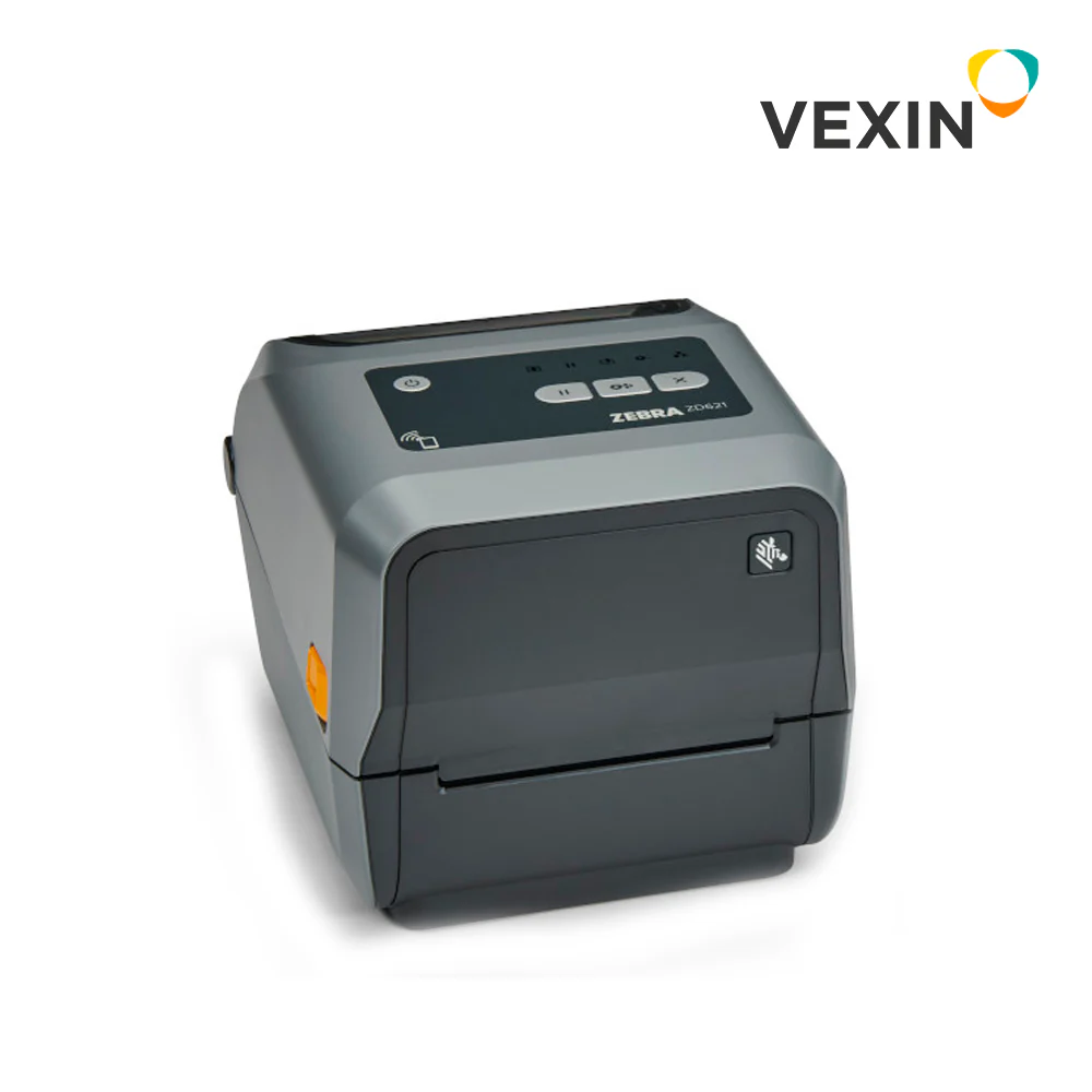 ZD4A042-301W02EZ - ZEBRA - ZD421t, Impresora de escritorio Impresora de Transferencia Térmica (74/300M) ZD421; 203 dpi, USB, USB Host, Modular Connectivity Slot, 802.11ac, BT4, ROW, US Cord, Swiss Font, EZPL