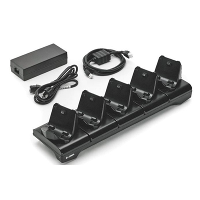 ZEBRA - 5-SLOT PRINTER DOCKING CRADLE; ZQ300 SERIES; INCLUDES POWER SUPPLY AND US POWER CORD