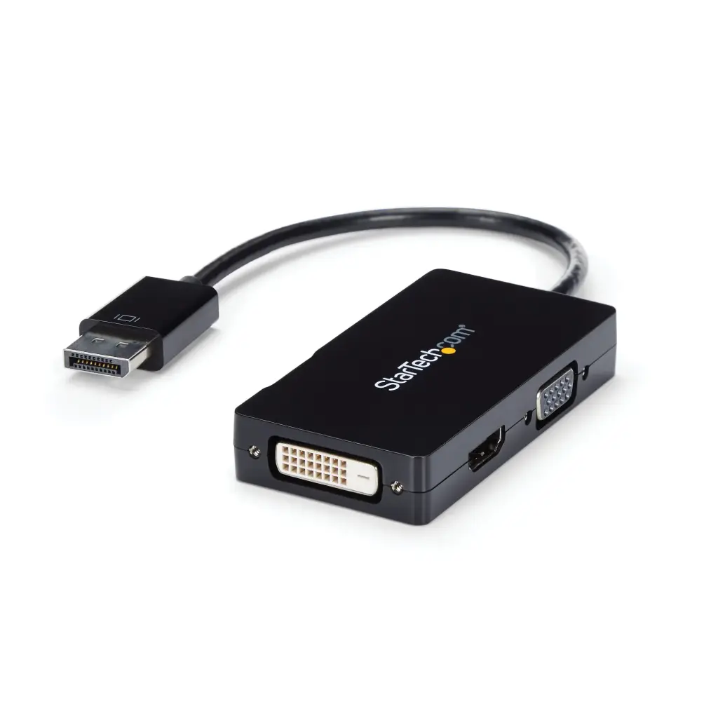 STARTECH - DP2VGDVHD 3-IN-1 DISPLAYPORT ADAPTER - DP TO VGA, DVI OR HDMI CONVERTER