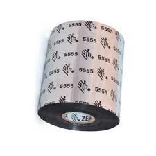 [05555BK13145] ZEBRA - Ribbon de Cera/Resina, Modelo 5555 Cera/Resina, 5.16" x 1476' (131 mm x 450 mts), Núcleo de 1", 6 ribbons por caja. Para Impresora Tabletop/Industrial.
