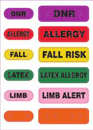 [TY-ALLERGY] ZEBRA - BRAZALETE DE TYVEK, 1 X 10IN, ALERT WRISTBAND, ADHESIVE CLOSURE, RED - ALLERGY, 1,000/CAJA