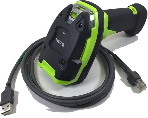 [DS3608-XR60003VZWW] ZEBRA - DS3608-XR: RUGGED, AREA IMAGER, EXTENDED RANGE (SE58), CORDED, GREEN LASER AIMER, INDUSTRIAL GREEN, VIBRATION MOTOR
