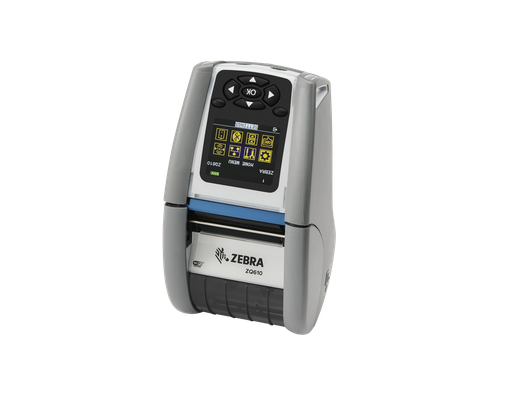 [ZQ61-HUWA004-00] ZEBRA - DT Printer ZQ610 Plus 2/48mm Healthcare; English/Latin fonts,Dual 802.11AC / BT4.x, Linered platen, 0.75 core, Group 0, Belt clip