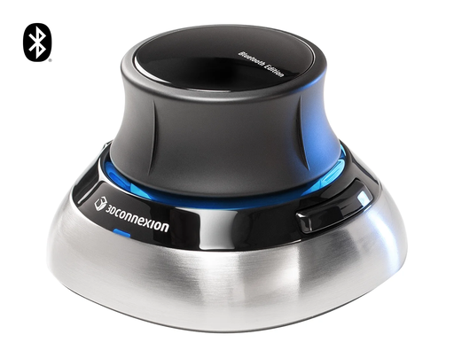 [3DX-700115] 3Dconnexion - SpaceMouse Wireless BT (3DX‑700115) – Ratón 3D inalámbrico Bluetooth, sensor 6DoF, diseño compacto y ergonómico