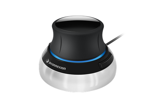 [3DX-700059] 3Dconnexion - SpaceMouse Compact (3DX‑700059) – Ratón 3D profesional con sensor 6DoF, USB, diseño ambidiestro y portátil
