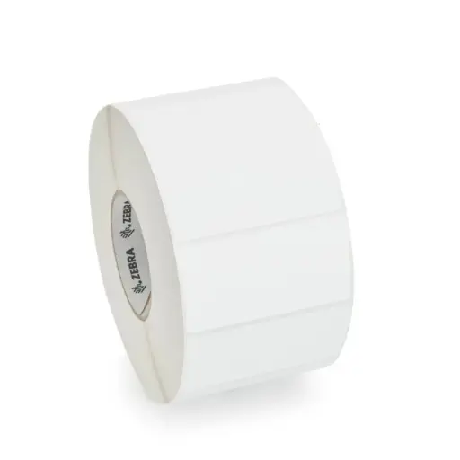 [ZIPZET10045208] ZIPZET10045208 - ZEBRA - Etiqueta  4"x2", T. Térmica. Papel Blanco, Z-Essentials 400T, para Impresora Industrial, 3681/Rollo, con adhesivo Permanente, Perf. entre etiq., 1 al paso. Núcleo 3.". Diámetro 7.9". 4 Rollos/caja. Peso por caja 3.72.