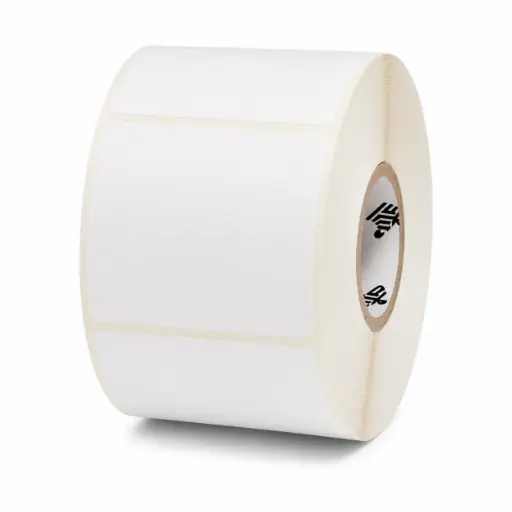 [ZIPZET10045211] ZIPZET10045211 - ZEBRA - Etiqueta 4"x4", T. Térmica. Papel Blanco, Z-Essentials 400T, para Impresora Industrial, 1896/Rollo, con adhesivo Permanente, Perf. entre etiq., 1 al paso. Núcleo 3.". Diámetro 7.9". 4 Rollos/caja. Peso por caja 3.72.