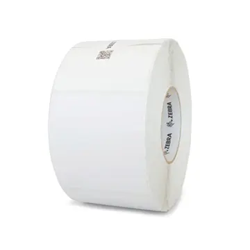 [ZIPZPD10045143] ZIPZPD10045143 - ZEBRA - Etiqueta 4"x4", T. Directa. Papel Blanco, Z-Perform 1450D, para Impresora de Escritorio, 717/Rollo, con adhesivo Permanent Rubber, Perf. entre etiq., 1 al paso. Núcleo 1.". Diámetro 5.". 6 Rollos/caja. Peso por caja 1.41 kg.