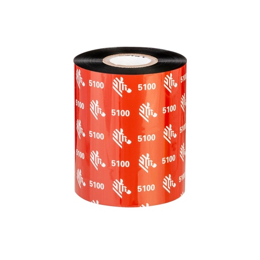 [LA05100BK08345] LA05100BK08345 - Zebra - Ribbon de Resina, 83mm x 450m (3.27" x 1476'), Modelo 5100 Premium para impresora Industrial. 6 Ribbons/Caja