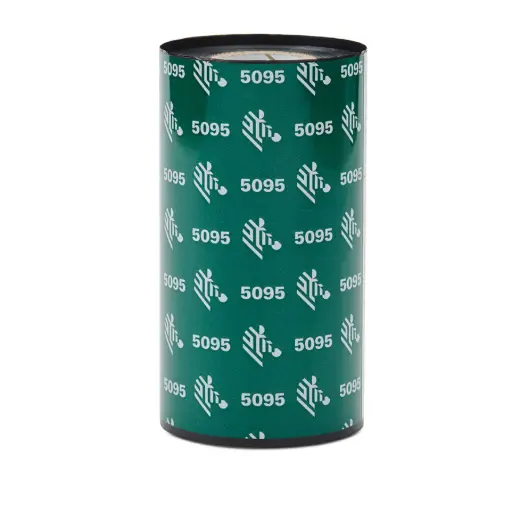 [LA05095BK11045] LA05095BK11045 - Zebra - Ribbon de Resina, 110mm x 450m (4.33" x 1476'), Modelo 5095 Alto Rendimiento para impresora Industrial. caja de 6