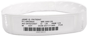 [LB2-ADULT-L3] ZEBRA - WRISTBAND/LABELS, PAPER/PET, 8.5"X11" (216X279MM); LASER, LASERBAND 2 ADVANCED, ADHESIVE CLOSURE, ADULT, HOLE PUNCHED, 1000 SHEETS/BOX