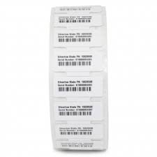 [10026768] ZEBRA - Etiqueta RFID de Poliester de Transferencia Térmica, Medida 2.36" x 0.98" (59.944 mm x 24.892 mm) Material Polyester Adhesivo Permanente Sin Perforación, Color Blanco, Antena/Chip M730, Inlay Silverline Blade II FCC, Diámetro interno 3", Diámetro Externo 8", 400 Etiquetas por Rollo. Para impresora ZT411 RFID Silverline Printer