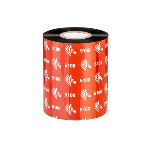 [05100BK11045] 05100BK11045 - Zebra - Ribbon de Resina, 110mm x 450m (4.33" x 1476'), Modelo 5100 Premium para impresora Industrial . 6 Ribbons/Caja