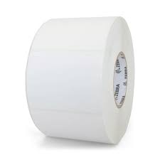 [10018349] ZEBRA - Etiqueta de Papel de Transferencia Térmica, Medida 4" x 3" (101.6 mm x 76.2 mm), Material Z-Perform 1500T, con AdhesivoPermanente. Color Blanco, Con perforación entre etiquetas, 1 Etiqueta al paso. Diámetro Interno 3", Diámetro Externo 8". 2000 Etiquetas por rollo, 4 Rollos por caja, para impresora Industrial