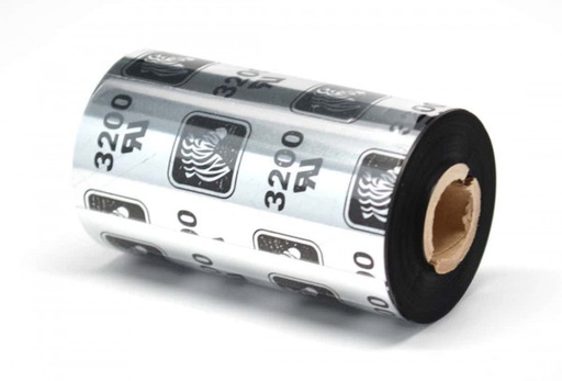[800132-101] ZEBRA - Ribbon de Cera/Resina, Modelo 3200 Cera/Resina (para uso con impresora 2824), 1.30" x 243' (33 mm x 74 mts), Núcleo de 0.5", 12 ribbons por caja. Para Impresora Desktop.