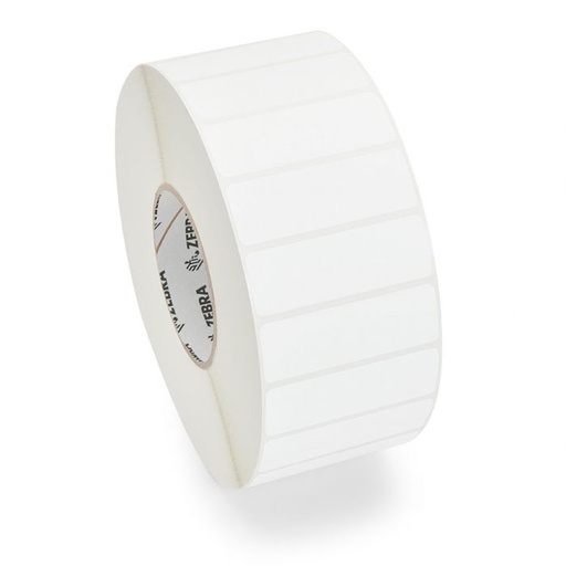 [10036023] ZEBRA - Etiqueta RFID de Papel de Transferencia Térmica, Medida 3" x 1" (76.2 mm x 25.4 mm) Material Z-Perform 1500T Adhesivo Permanente Sin Perforación, Color Blanco, Antena/Chip UCODE 8, Inlay BT0573, Diámetro interno 3", Diámetro Externo 8", 4000 Etiquetas por Rollo. Para impresora RXi4, ZT400R, ZT600R, ZE500R