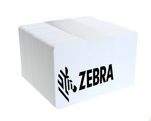 [800059-412] Zebra white PVC UHF cards, 30 mil Impinj Monza 4QT (100 cards)