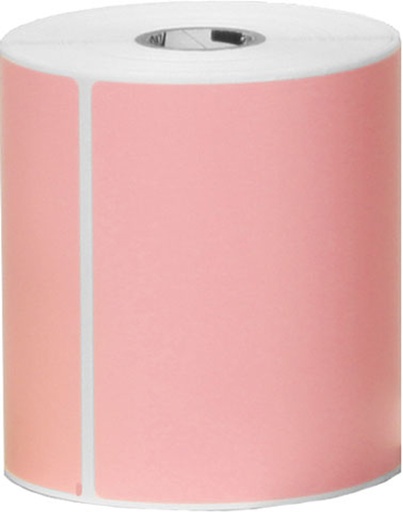 [10006209-3] ZEBRA - Etiqueta de Papel de Transferencia Térmica, Medida 4" x 3" (101.6 mm x 76.2 mm), Material Z-Perform 2000T Floodcoated (Pink), con AdhesivoPermanente. Color Rosa - PMS 1767, Con perforación entre etiquetas, 1 Etiqueta al paso. Diámetro Interno 3", Diámetro Externo 8". 1840 Etiquetas por rollo, 4 Rollos por caja, para impresora Industrial