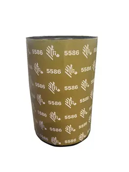 [05586GS08407] 05586GS08407 - Zebra - Ribbon de Cera/Resina, 84mm x 74m (3.31" x 243'), Modelo 5586 Premium para impresoraG-Series de Escritorio. 12 Ribbons/Caja