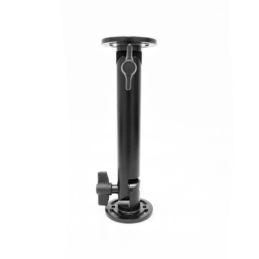[3PTY-PCLIP-215886] 8 Pedestal Mount, includes 6 long rod with 90deg offset, two round bases each 1 height and wing nuts and bolts connections.