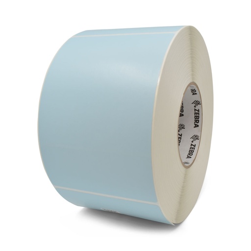 [10006208] 10006208- ZEBRA - Etiqueta 4"x6", T. Térmica. Papel Azul, Z-Perform 2000T (Azul), para Impresora Industrial, 1000/Rollo, con adhesivo Permanente, Perf. entre etiq., 1 al paso. Núcleo 3".  Diámetro 8". 4 Rollos/caja. Peso por caja 12.25 kg. 