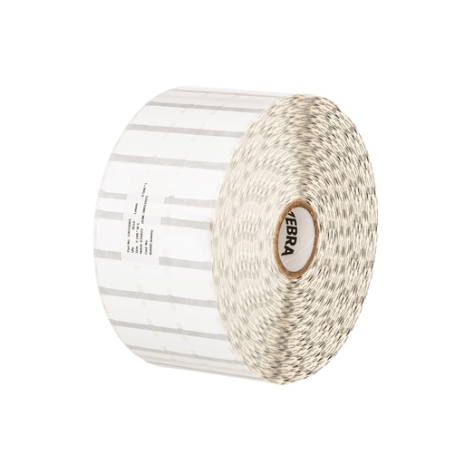 [10010065] Label, Polypropylene, 2.1875x0.5in (55.6x12.7mm); DT, 8000D Jewelry, Coated, Permanent Adhesive, 1in (25.4mm) core, 3510/roll, 6/box, Printed. Direct thermal polypropylene label with a permanent acrylic adhesive.