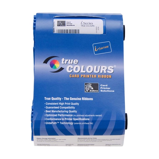 [800012-543] Zebra i Series Color Ribbon, 5 Panel YMCUvK 500 images, Retransfer