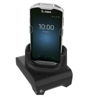 [CRD-TC51-1SCU-01] CRD-TC51-1SCU-01 - ZEBRA - Base de carga Single-slot cradle kit with USB communication for TC51 / TC56 devices. Includes shims, power supply (PWR-BGA12V50W0WW), and DC cable (CBL-DC-388A1-01). AC cable and USB cable (25-124330-01R) for PC connection are sold separately.
