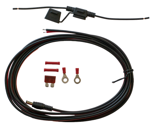 [300039] Cable with fuse holder For Vehicle Dock. 5.5mm x 2.5mm plug (L10, ET8x)