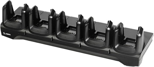 [CRD-MC33-5SCHG-01] CRD-MC33-5SCHG-01 - ZEBRA - Base de carga Five-slot charge-only cradle for MC3300 / MC3300x / MC3300ax; MC3400 / MC3450 devices. Sold separately: Power Supply (PWR-BGA12V108W0WW), DC cable (CBL-DC-381A1-01), and country-specific AC line cord.