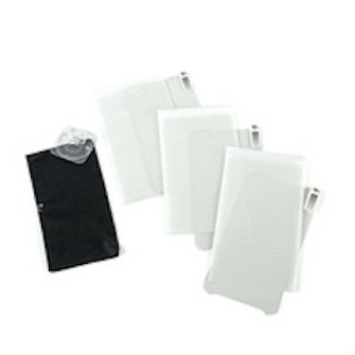 [KT-TC51-SCRNP1-01] TC5X Tempered Glass Screen Protector (3-pack). Includes alcohol wipes, cleaning cloth, and tools needed for screen protector installation.