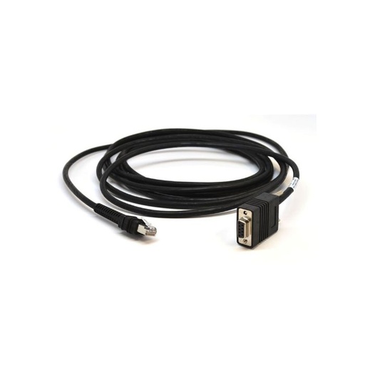 [CBA-R21-S15PAR] CBA-R21-S15PAR - ZEBRA - Cable Serial/RS232 Cable - RS232: DB9 Female Connector, 15ft. (4.6m) Straight, TxD on 2 Requires 12V Power Supply