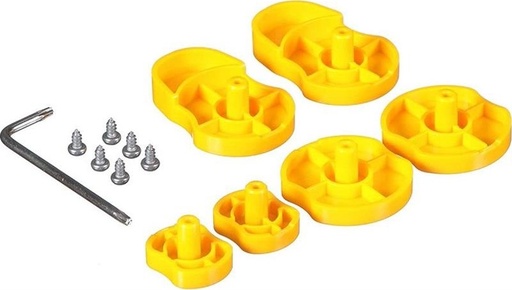 [P1080383-022] P1080383-022 - ZEBRA - Adaptador principal Kit, Media Core Adaptors for 1.5, 2 & 3 Diameter Media Cores, (set of 2 each), ZD420C, ZD420T, ZD620T, ZD621T, ZD421C, ZD621R