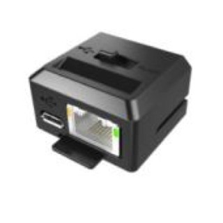 [MOD-MT2-EU1-01] USB To Ethernet Module. Attaches to the 2-Slot USB/Charging ShareCradle CRD-TC7X-SE2EU1-01 to provide Ethernet support. Mechanical switch selects between USB port and RJ45 Ethernet jack.