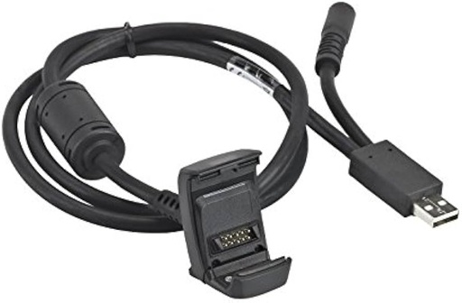 [CBL-TC8X-USBCHG-01] TC8X USB/Charging Cable. Provides communication via USB and will charge a TC8000 Device. Requires Power Supply PWR-BUA5V16W0WW, DC Cable CBL-DC-383A1-01 and Country specific 2-Wire un-grounded AC Line Cord.
