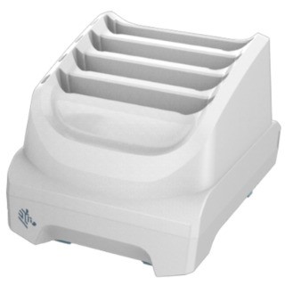 [SAC-TC51-HC4SC-01] TC5X Healthcare 4-Slot Battery Charger Kit. Charges up to four spare batteries. White housing. Includes Power Supply (PWR-BGA12V50W0WW) and DC Cable (CBL-DC-388A1-01). Country specific AC Line Cord sold separately.