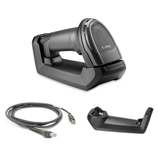 [DS8178-SR7U2100SFW] ZEBRA - DS8178-SR BLACK FIPS STANDARD CRADLE USB KIT: DS8178-SR0F007ZZWW SCANNER, CBA-U21-S07ZBR SHIELDED USB CABLE, CR8178-SC100F4WW CRADLE