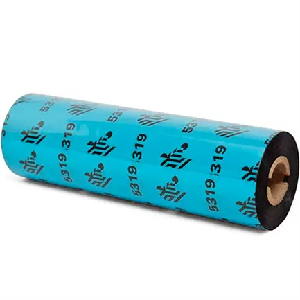 [05319GS11007] 05319GS11007 - Zebra - Ribbon de Cera, 110mm x 74m (4.33" x 243'), Modelo 5319 Rendimiento para impresoraG-Series de Escritorio. 12 Ribbons/Caja